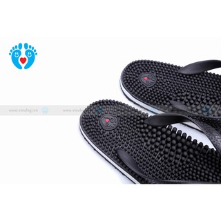 Dép massage vinalogi đen(black)