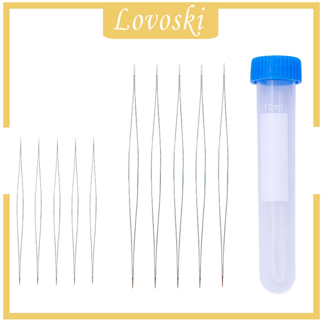 Bộ 10 Kim Xỏ Hạt Làm Trang Sức 2 Kích Cỡ