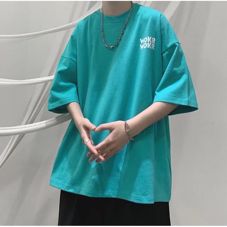 Áo Thun Tay Ngắn Cổ Tròn Thời Trang Phong Cách Harajuku Cho Nam
