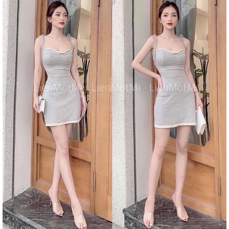 Váy 2 dây phối ren