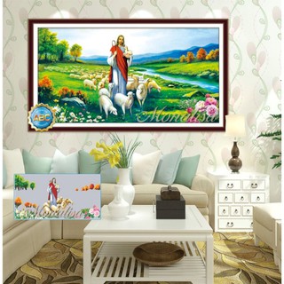 tranh đính đá tự đính y8173 chúa giêsu 120 x 65