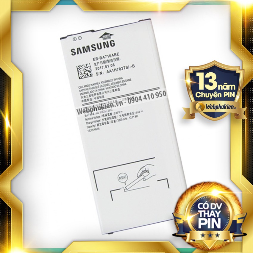 Pin Zin cho Samsung Galaxy A7 2016 (A710) - 3300mAh