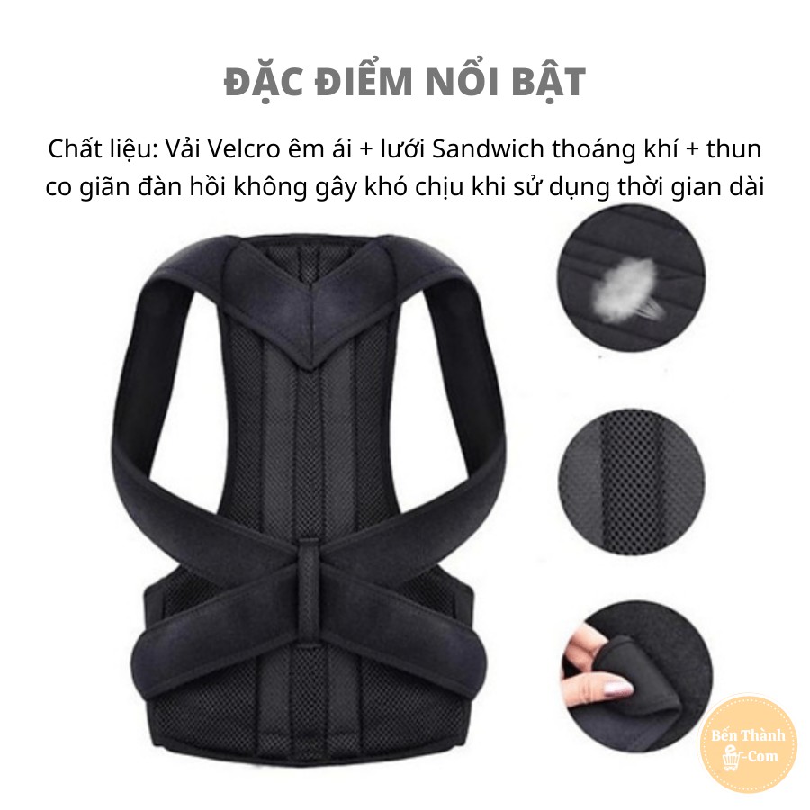 ✈️[Freeship] Đai chống gù lưng Back Pain [Chuyên dụng cho dân VP] [02 thanh trợ lực]