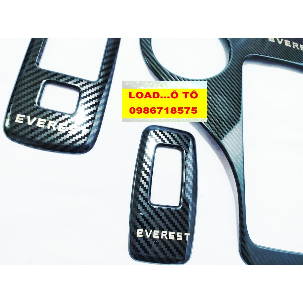 Ốp Nội Thất Xe Ford Everest 2022-2019 Vân carbon Cao Cấp