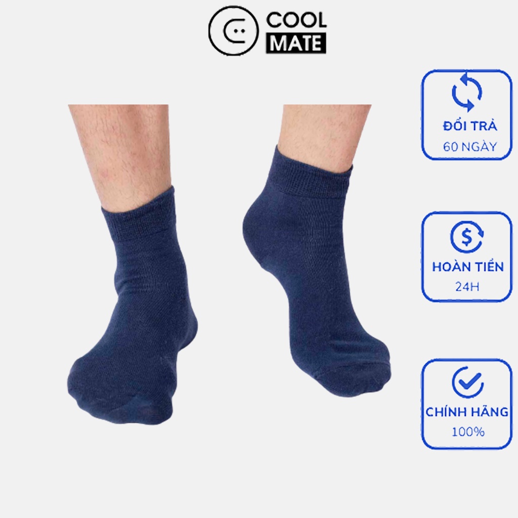 Tất cổ trung Cotton thương hiệu Coolmate (màu bất kì)