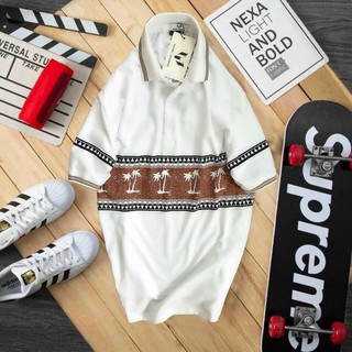 [MARC DỪA] Áo thun polo nam họa tiết cổ bẻ, thun cotton mịn