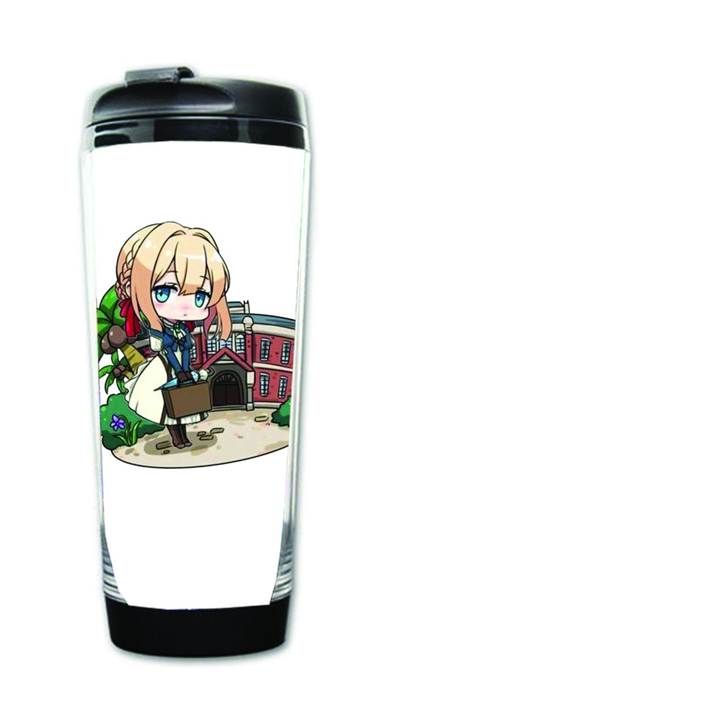 Bình nước in hình VIOLET EVERGARDEN anime chibi dễ thương tiện lợi