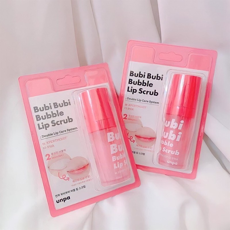 TẨY TẾ BÀO CHẾT MÔI DẠNG SỦI BỌT UNPA BUBI BUBI BUBBLE LIP SCRUB 10ML CHÍNH HÃNG - 8762