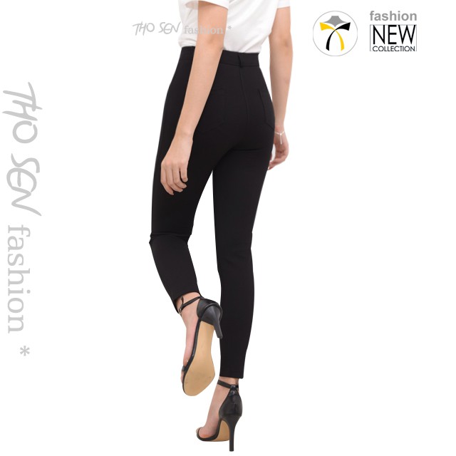 Quần Tregging Nữ Cạp Cao, Màu Đen Chất Vải Umi Hàn Dày Dặn, Siêu Co Giãn,Mặc Tôn Dáng, Chất Đẹp | BigBuy360 - bigbuy360.vn