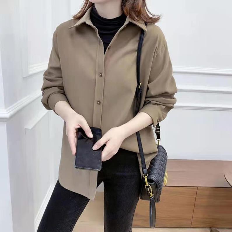 Áo Sơ Mi Nữ Lụa Quảng Châu Cổ Đức Siêu Xinh M023 - Lolla_Fashion