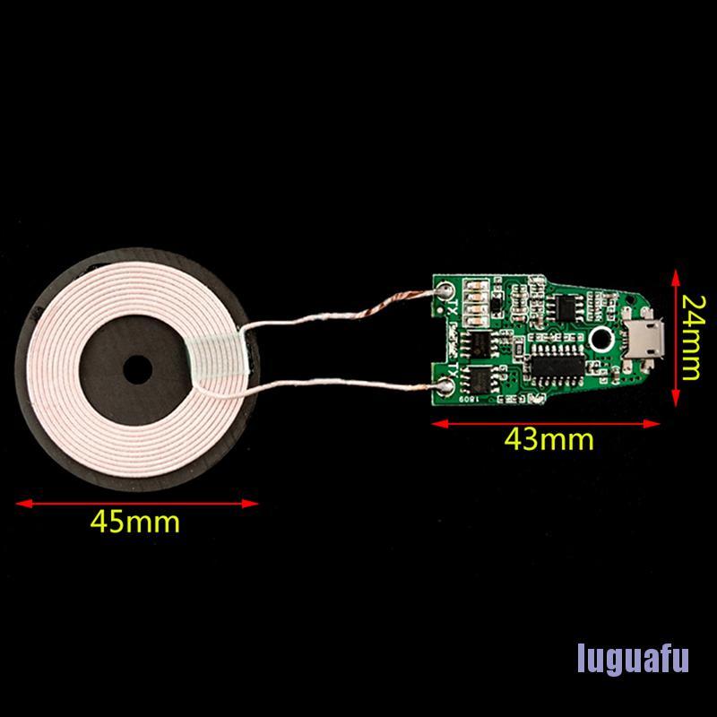 Bảng Mạch Sạc Nhanh Không Dây Pcba Dc 5v Qi Kèm Cuộn Dây