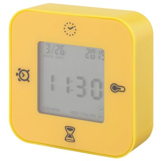 Đồng hồ báo thức löttorp ikea 4in1 - vàng