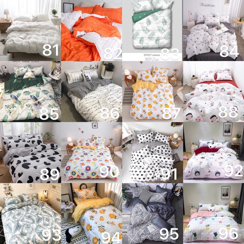 [200 Mẫu]Trọn Bộ 4 món vỏ Chăn Ga Gối Cotton Poly Nhập khẩu Mềm mịn Siêu Hót 2019 (Nhắn tin chọn mẫu) | BigBuy360 - bigbuy360.vn