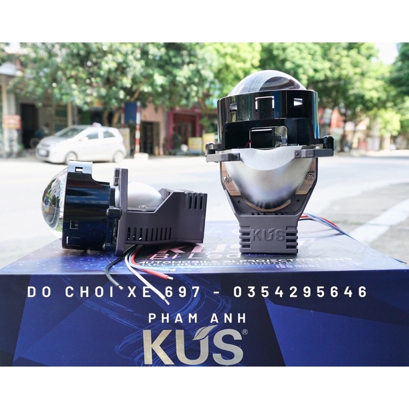 [Giá 1 quả] Bi cầu KUS 22 70W 6+3 có trợ pha. Nhiệt màu 6000K 12V BH 24 tháng