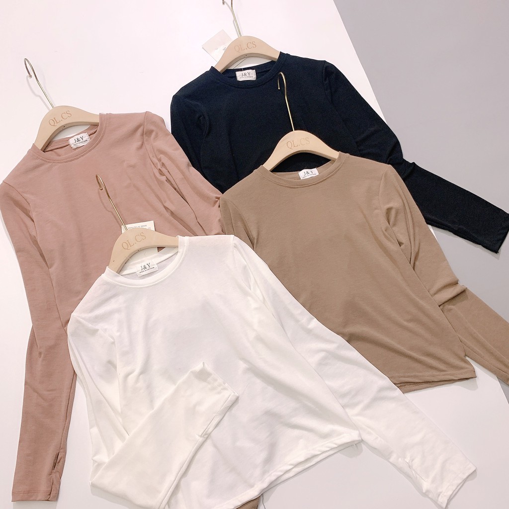 ÁO THUN DÀI TAY NỮ ❤️ FREESHIP ❤ CHẤT COTTON ĐƯỜNG MAY CHẮC CHẮN LÊN PHOM CỰC SANG CHẢNH | BigBuy360 - bigbuy360.vn