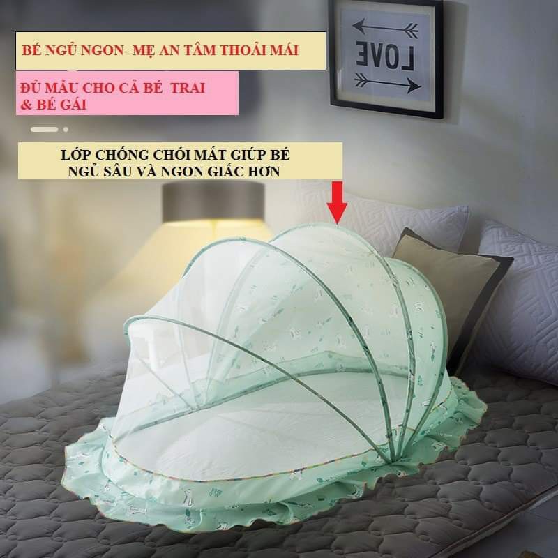 [Free Ship] Màn Chụp Gấp Gọn cho bé từ sơ sinh đến 5 tuổi