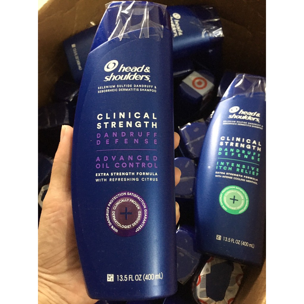 Dầu Gội Ngăn Ngừa Gàu Head & Shoulders Clinical Strength 400ml head thuốc của Head Mỹ