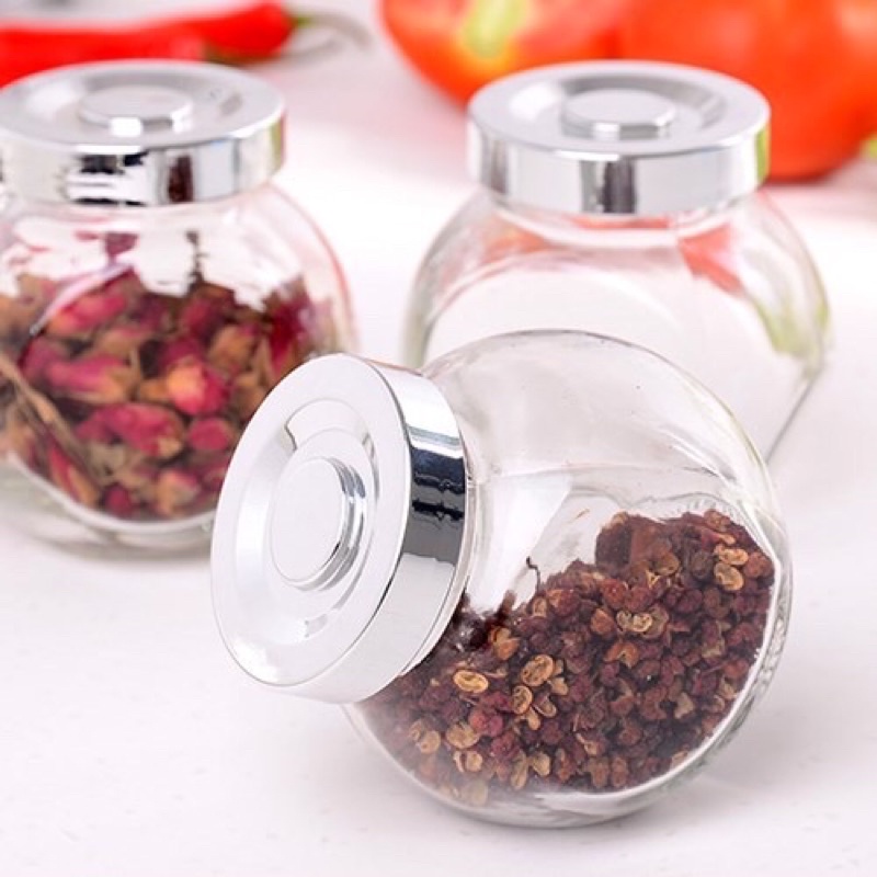 Lọ thuỷ tinh nghiêng đựng gia vị, ngũ cốc (50ml/180ml)
