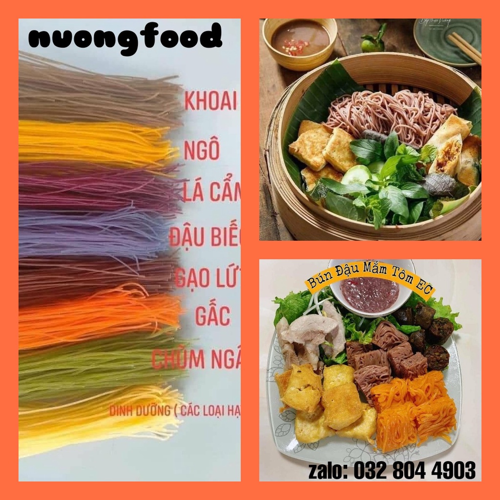 Mì bún ngũ sắc Cao Tuyền đặc sản Cao Bằng eatclean/giảm cân/ăn kiêng (1KG)