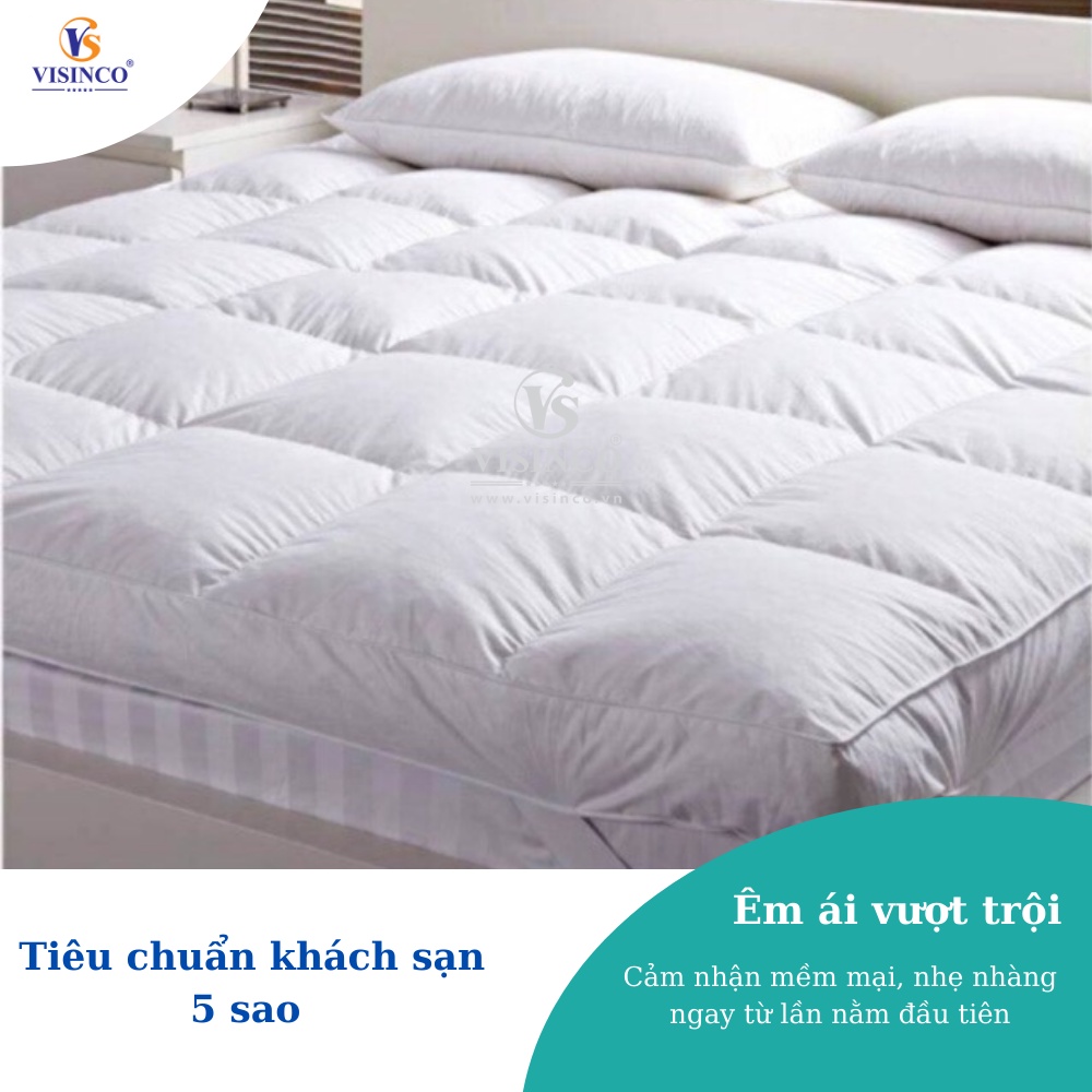 Nệm Tăng Tiện Nghi Microfiber T230 + 3D Cao Cấp Tấm Topper Làm Mềm Nệm bồng bềnh như khách sạn 5 sao