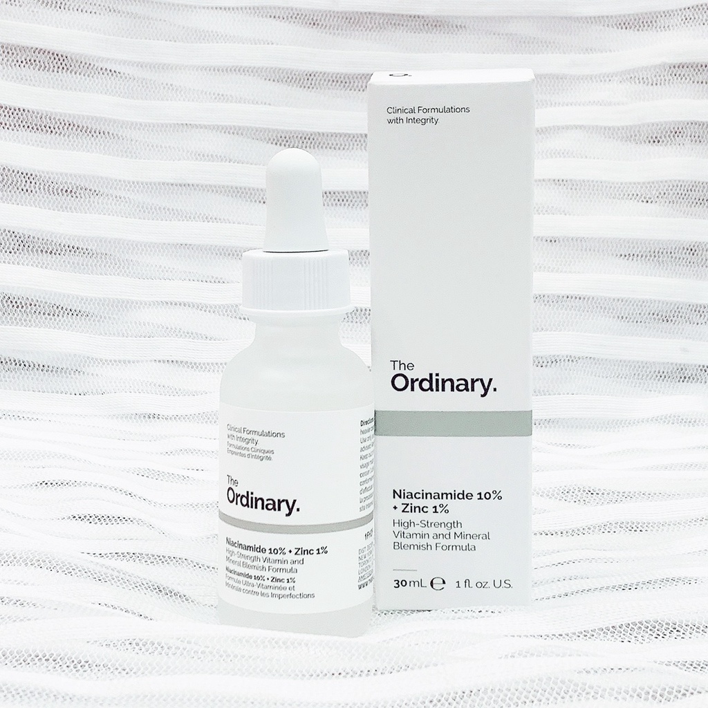 Serum The Ordinary Niacinamide 10% + Zinc 1% Giúp Cân Bằng Bã Nhờn Làm Sáng Da Thu Nhỏ Lỗ Chân Lông