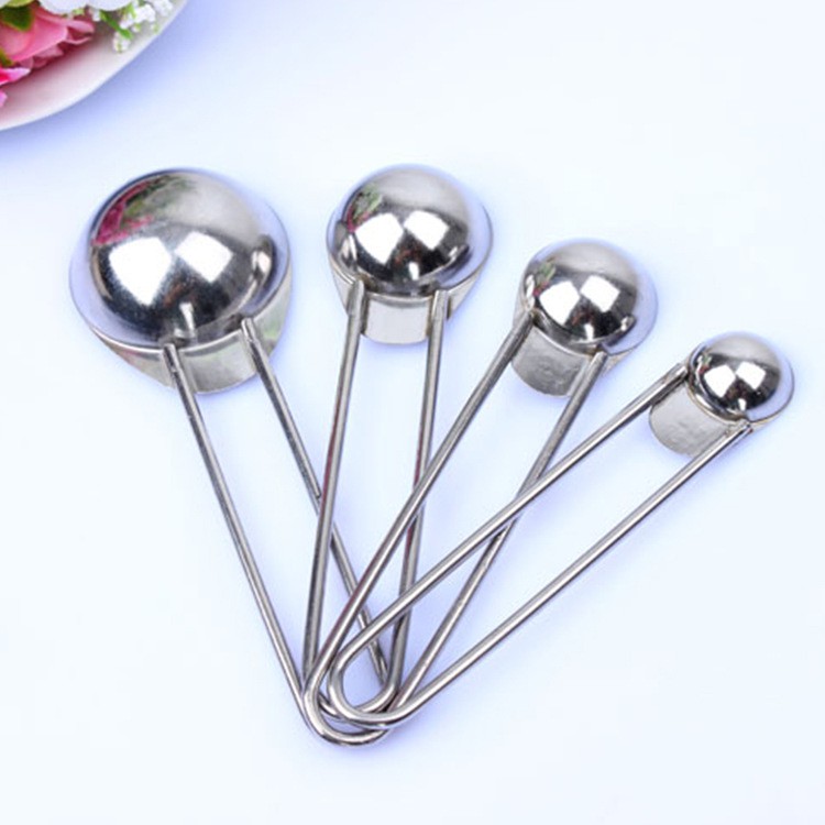 [HÀNG CÓ SẴN] Bộ Thìa Đong Inox set 4 cái, Thìa/Muỗng Đong Đo Lường Nhà Bếp Tiện Dụng