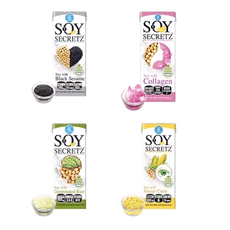 Sữa đậu nành soy secret nhiều vị 180ml tuyệt ngon