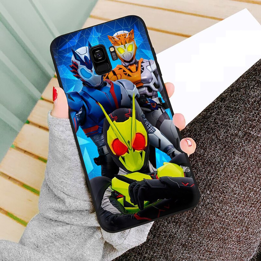 Cool Kamen Rider Soft Black TPU Silicone Phone Case for Samusng Galaxy S20 S20 Plus S20 Ultra Note 20 Note 20 Ultra Lite Anti-fall Back Cover