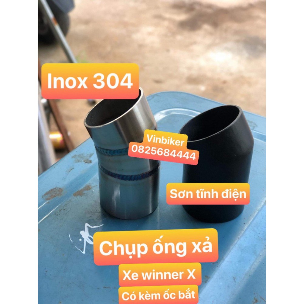 Chụp Ống Xả Pô Winner X Sơn tĩnh điện và Inox 304