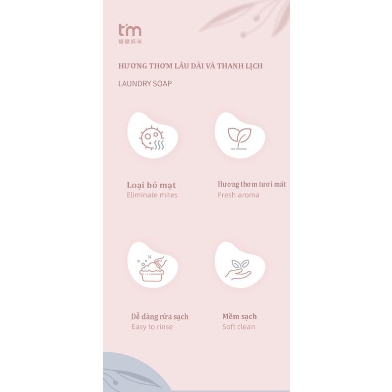 Nước Giặt T'm 2l Hương Thơm Dài Lâu, Ít Bọt, Mềm Mại Dùng Được Cả Cho Quần Áo Của Trẻ