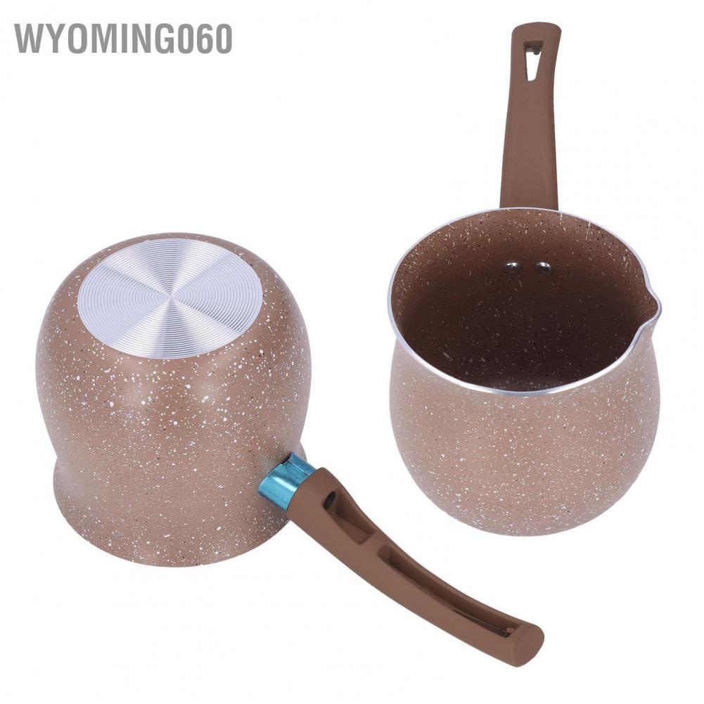 Wyoming060 Aluminium Alloy Non Stick Milk Pan Mini Coffee Pot Saucepan Lightweight Kitchen Cooking