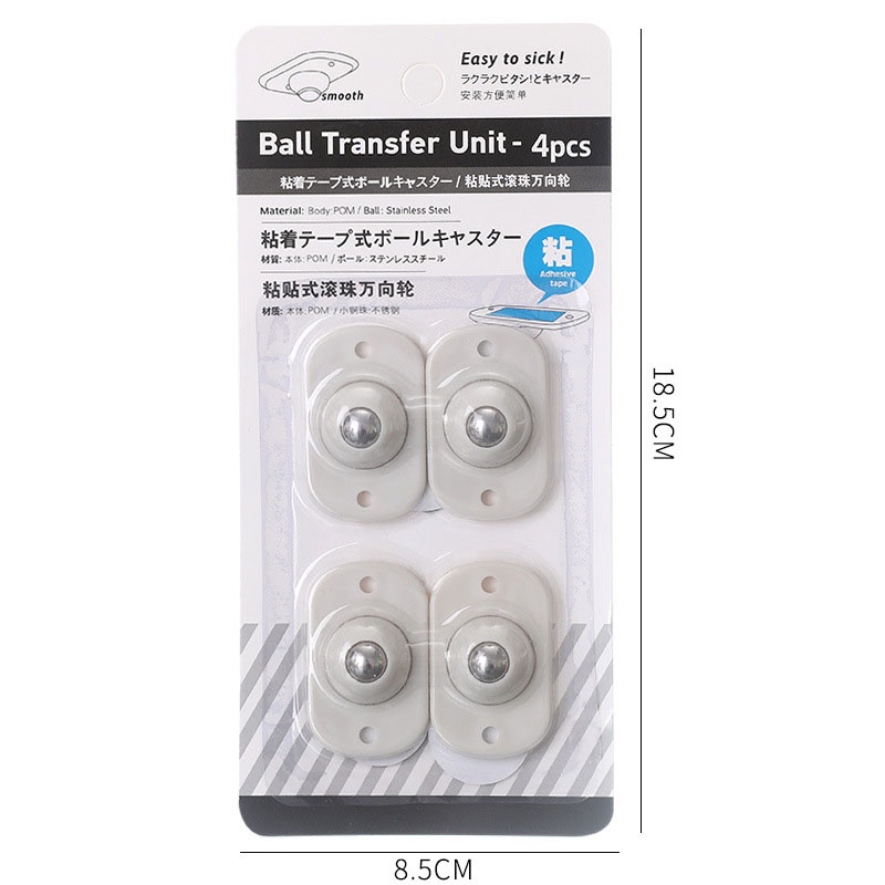 Bộ 4 Khay Đựng Đồ Gắn Bánh Xe Tiện Dụng