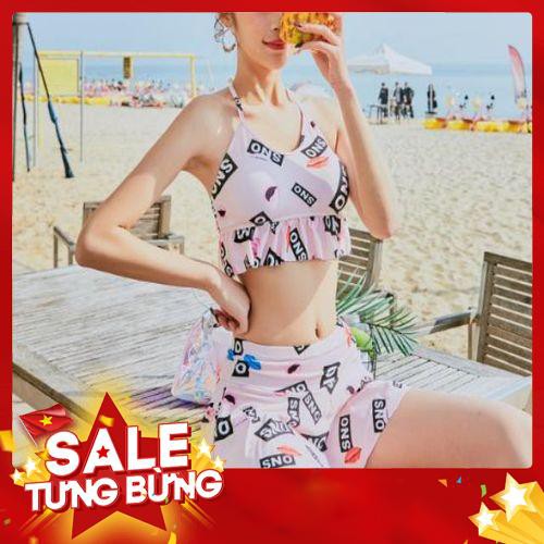 SÉT COMBO 3 MÓN + ÁO REN NGOÀI + SÉT ÁO BƠI + QUẦN VÁY HỒNG HỌA TIẾT HÀNG NHẬP -Hàng nhập khẩu | BigBuy360 - bigbuy360.vn