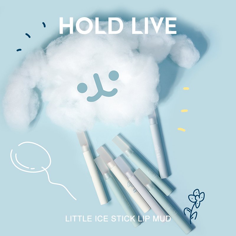 [ Son nội địa trung ] Son kem lì Hold Live Ice Stick Lip HL485, mềm mịn lâu trôi, hàng chính hãng lên màu rất chuẩn