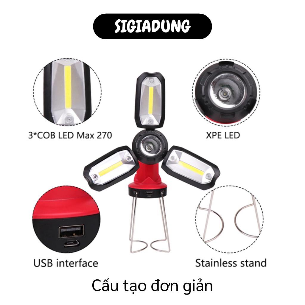 [SGD] Đèn Pin - Đèn Pin Cầm Tay Đa Năng 3IN1, Xoay 360 Độ, Phù Hợp Cho Cắm Trại, Du Lịch 7425