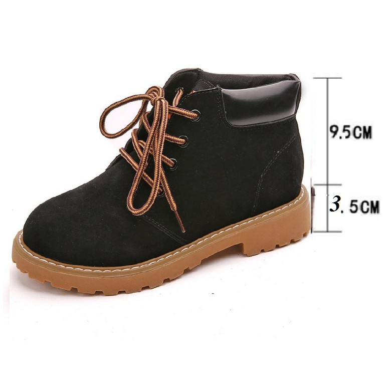 FREESHIP TỪ 99K_Bốt da lộn cổ ngắn thiết kế dây buộc thời trang | BigBuy360 - bigbuy360.vn