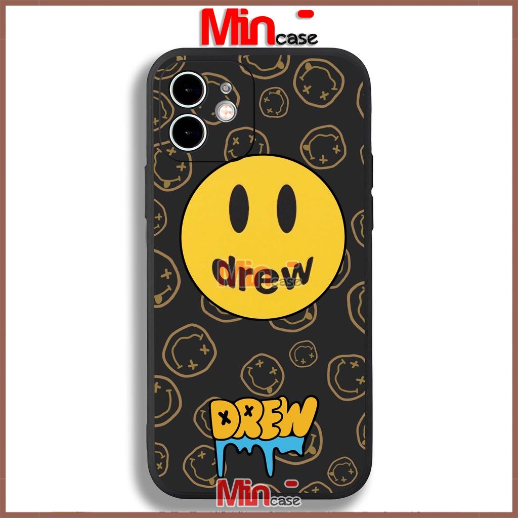 Ốp lưng iPhone Drew cạnh viền vuông silicon mềm dẻo cho iphone 6/6s/7/8/X/XS/XR/11/12/13 Pro Plus Max cute dễ thương đẹp