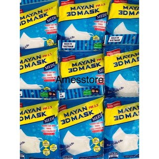 Khẩu trang 4 lớp mayan 3d mask pm 2.5 gói 5 cái