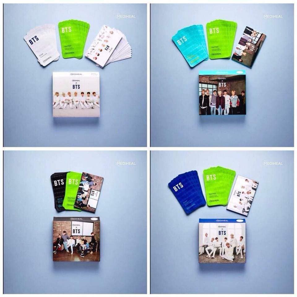 Set 10 mask Mediheal của Nhóm BTS