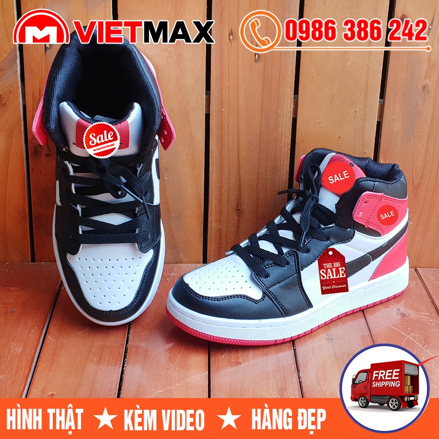 ⚡[FREE SHIP] Giày Thể Thao Air Jordan 1 Đen Đỏ Hàng Việt Nam