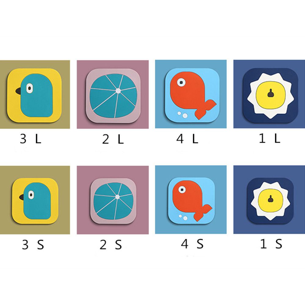 Tấm Lót Bàn Ăn Bằng Silicon Họa Tiết Hoạt Hình Chống Trượt/ Thấm Nước Tiện Dụng Cho Nhà Bếp