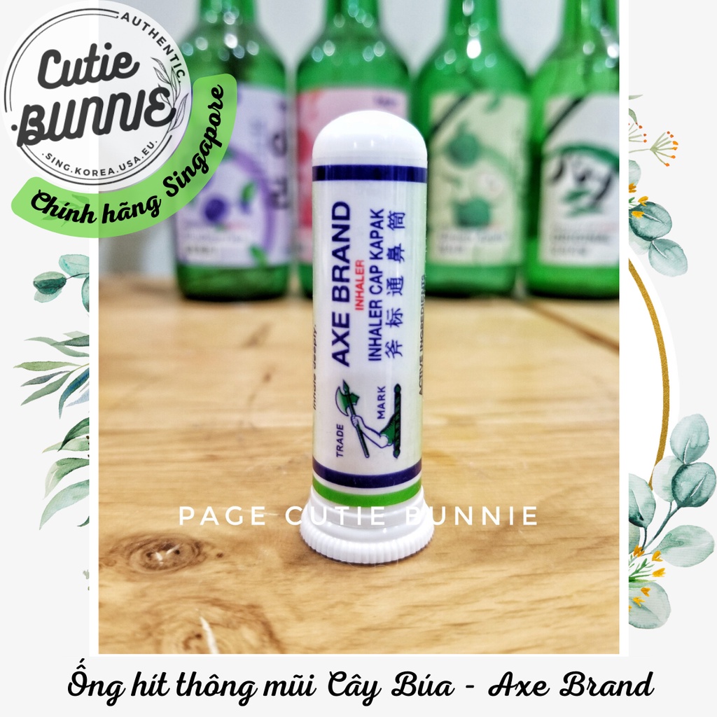 Ống hít thông mũi hiệu Cây Búa / Nasal Inhaler Axe Brand / Hít giảm nghẹt mũi / Dầu gió Singapore