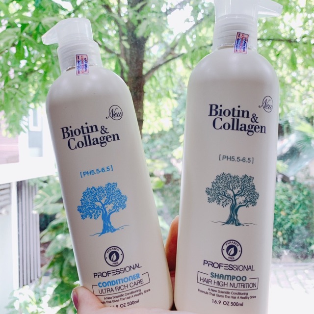 Cặp gội xả BIOTIN trắng (380k /1 cặp)