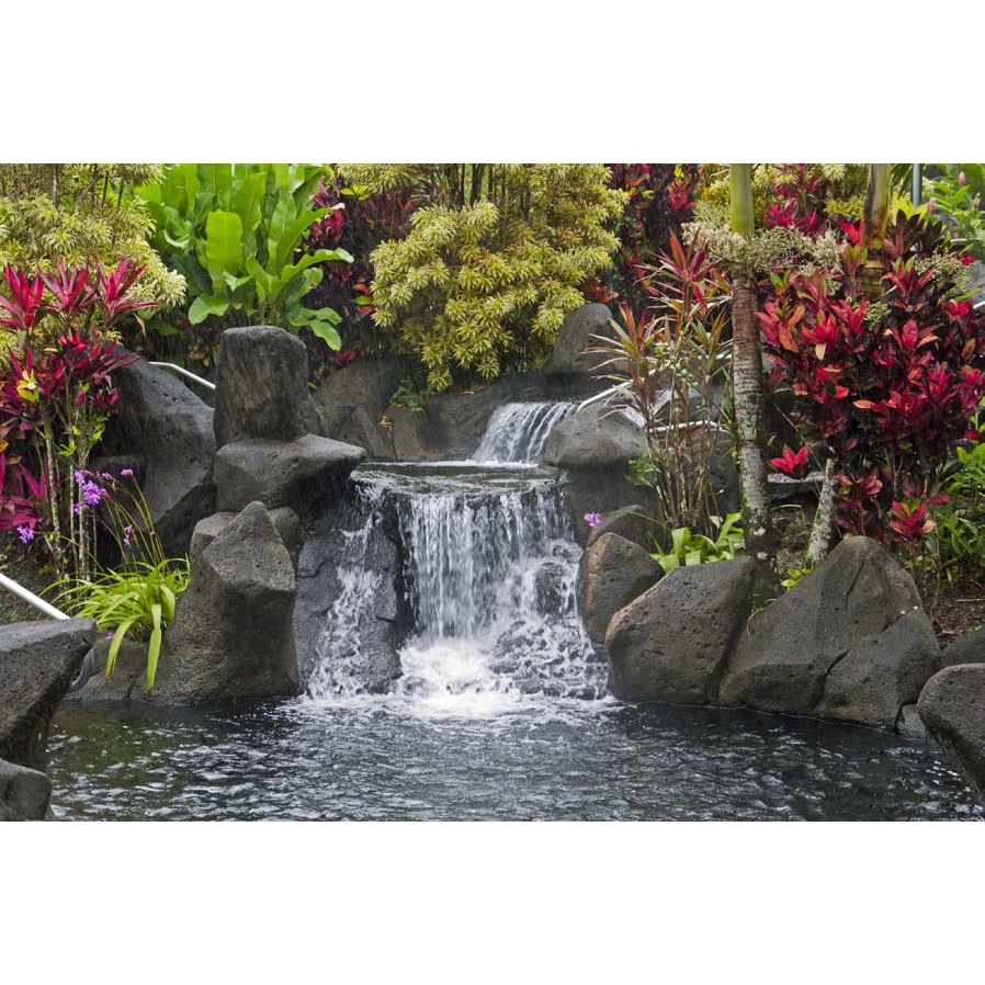 Tranh dán tường 3d thác nước có vẻ đẹp thiên nhiên kỳ vĩ với núi non trập trùng, những bãi biển thiên đường hấp dẫn