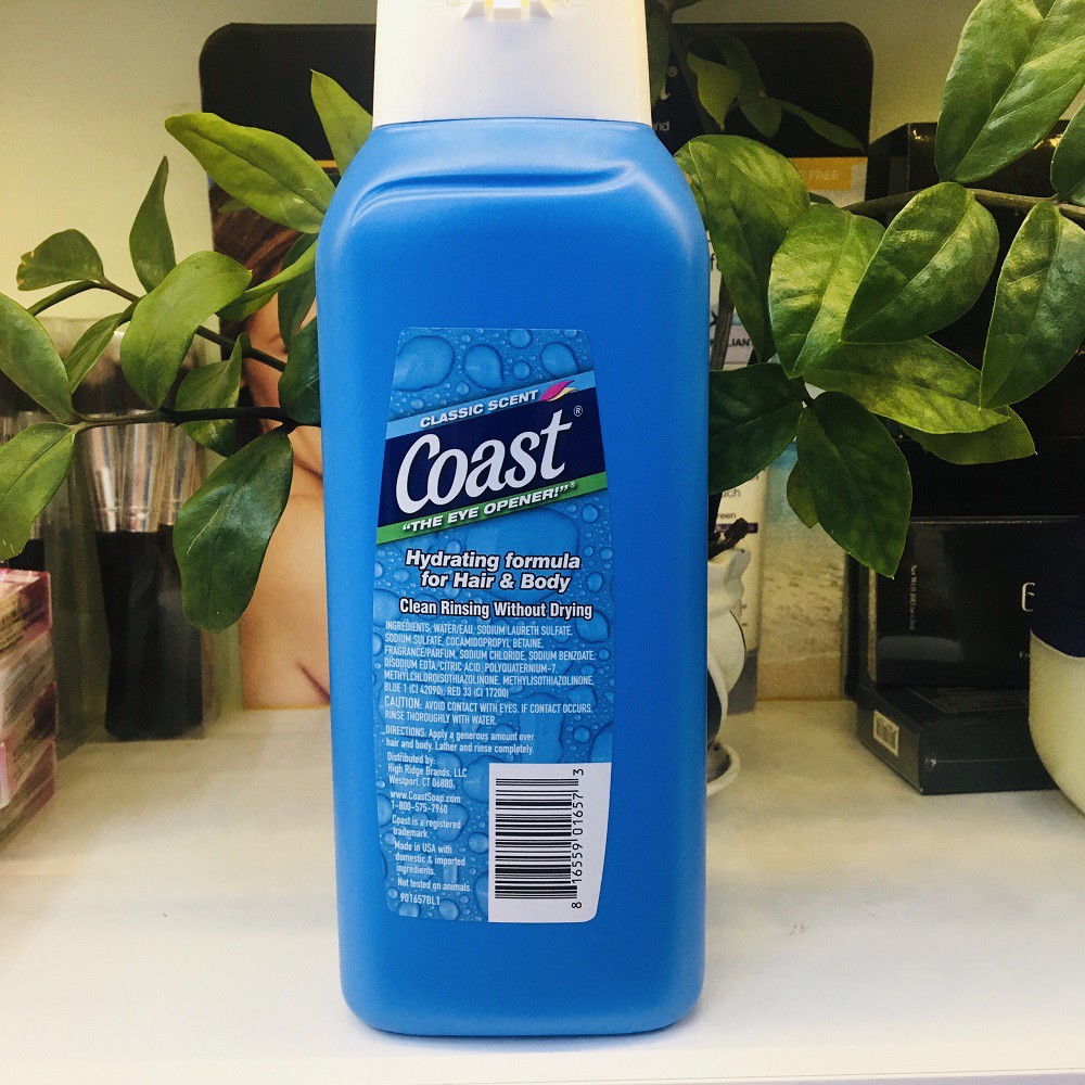 Sữa tắm gội cho nam Coast Hair Body Wash 946ml
