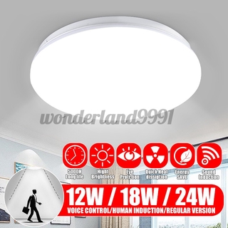 Đèn Led Tròn Gắn Trần Nhà 220v 24w 38cm 15 "