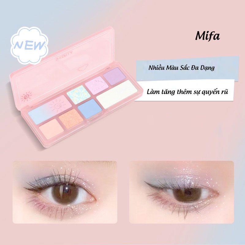 Bảng Mắt SHEDELLA Chính Hãng 7 Ô Chính Hãng Lâu Trôi Hàng Nội Địa Trung