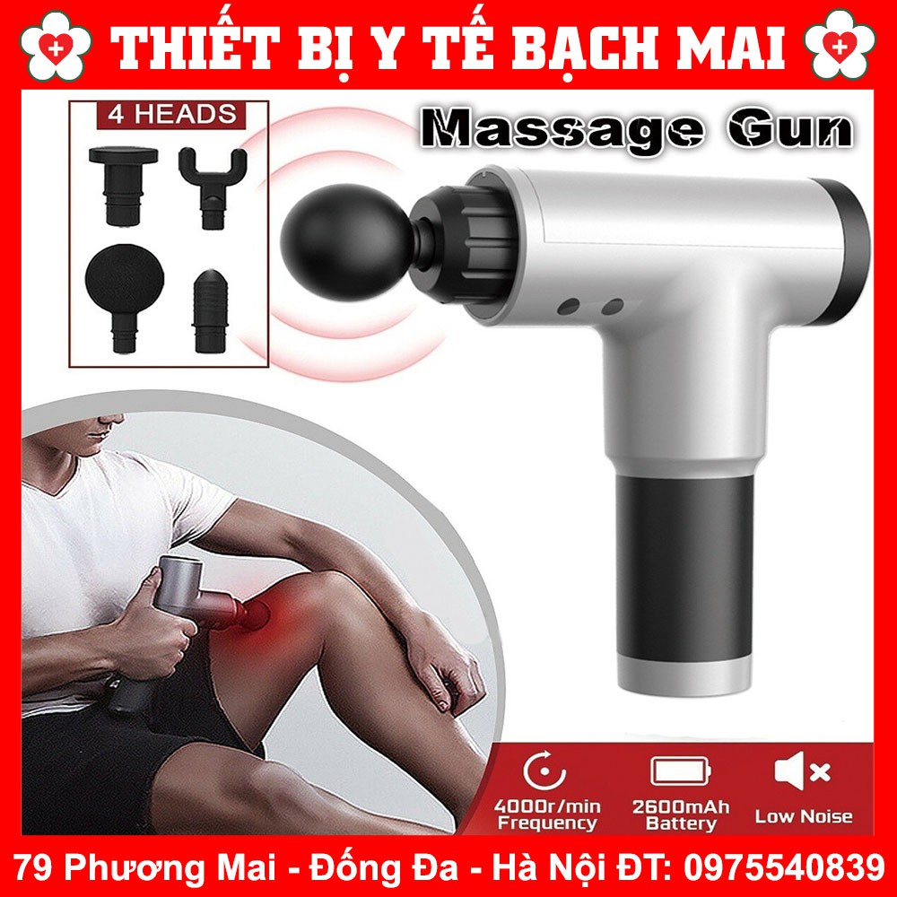 Máy Massage Cầm Tay Fascial Gun 6 Chế Độ Rung Sâu Trị Liệu Phục Hồi Cơ Bắp