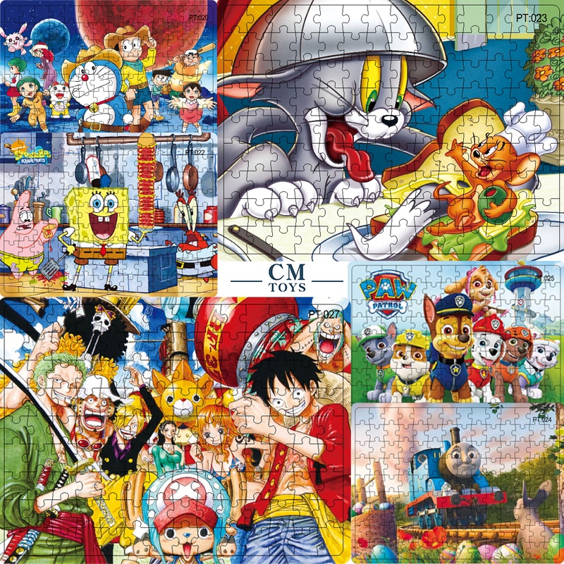 Bộ Đồ Chơi Xếp Hình 126 Mảnh Họa Tiết Hoạt Hình Dễ Thương Cho Bé