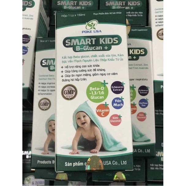 SMART KIDS B- Glucan+ - tăng cường miễn dịch, hỗ trợ nâng cao sức khỏe và sức đề kháng đường hô hấp